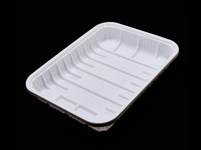 Thermoformed shop food trays