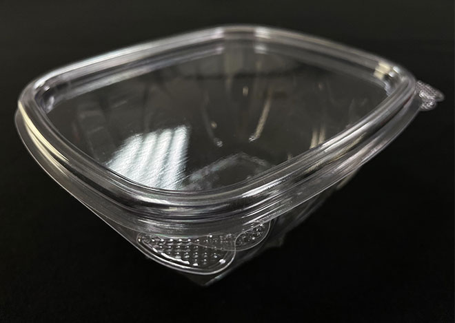 mold for non-hinged clamshell containe