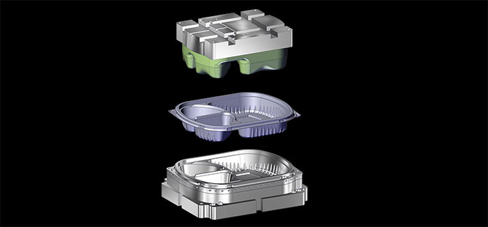 Thermoforming Examples in Food Packaging - Stackable Food Containers for Takeout
