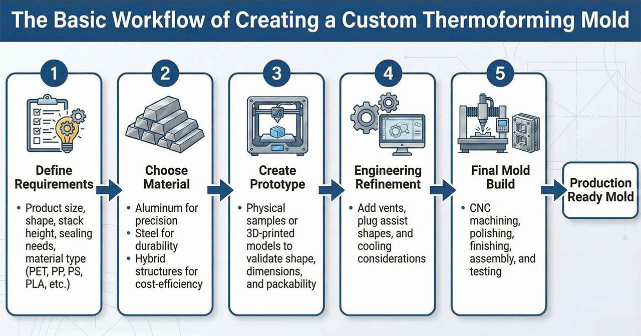 The Basic Workflow of Creating a Custom Thermoforming Mold