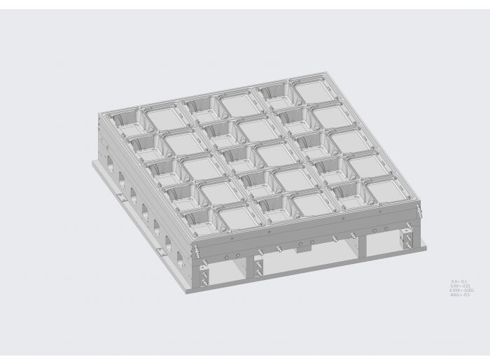 Moldes de termoformado medianos