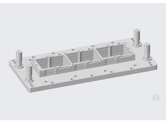 Medium thermoforming molds