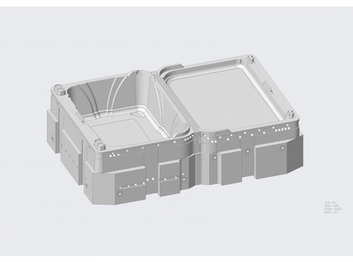 Moldes de termoformado medianos