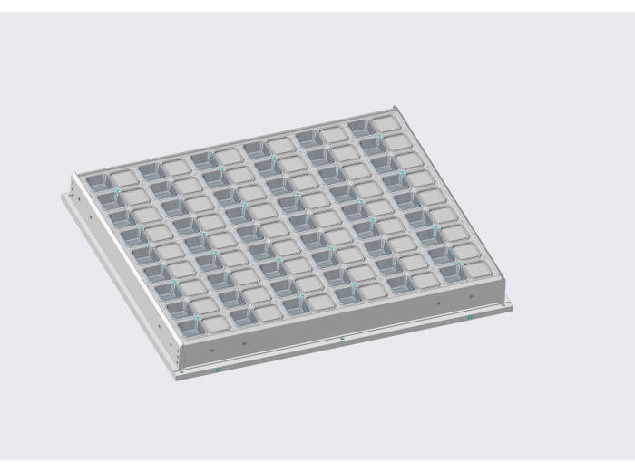 Hot plate heating type forming tools